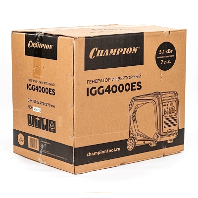 Инверторный генератор CHAMPION IGG4000ES комплектация