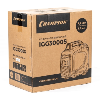 Инверторный генератор CHAMPION IGG3000S комплектация