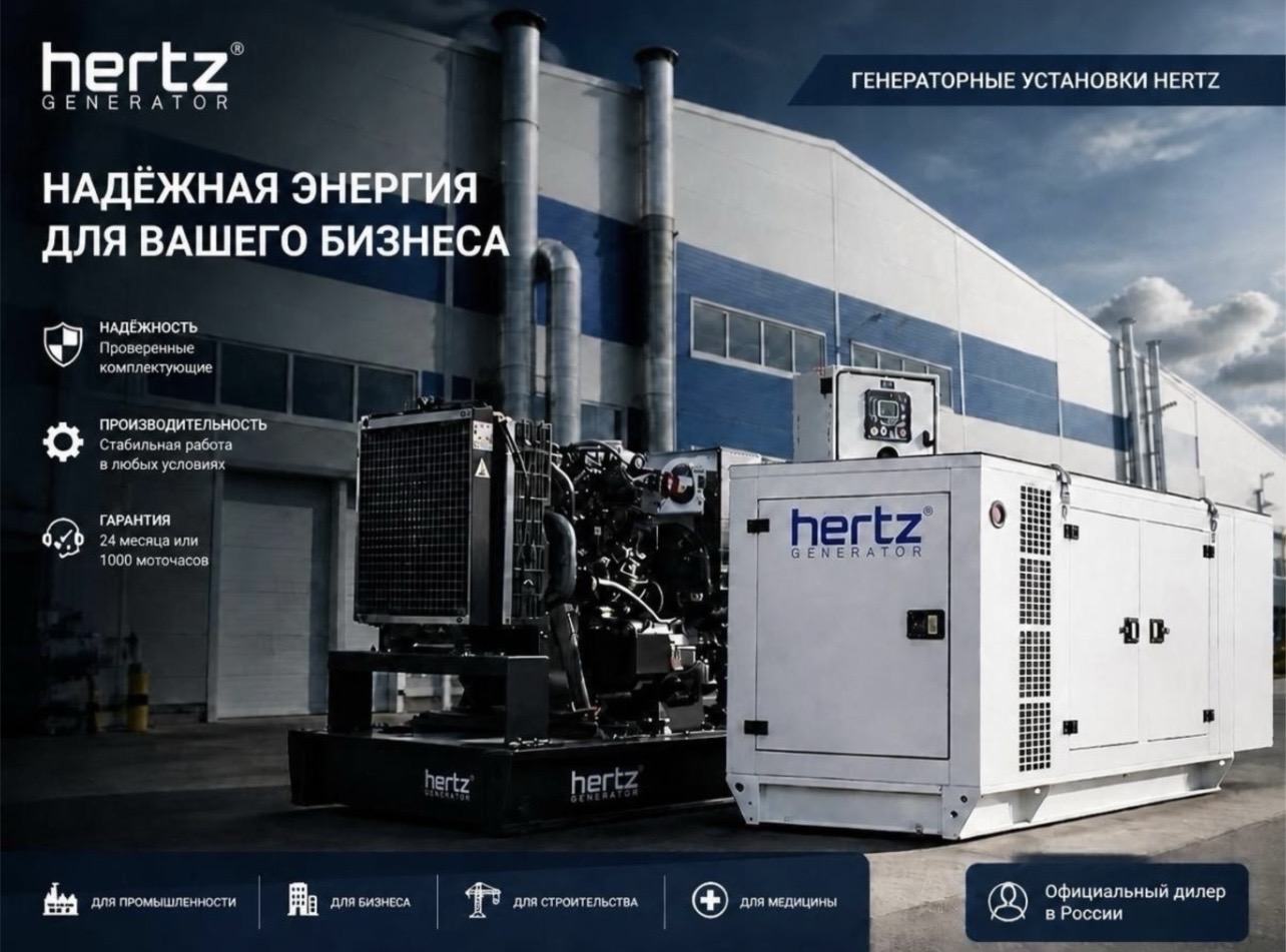 Дизельные генераторы и электростанции Hertz