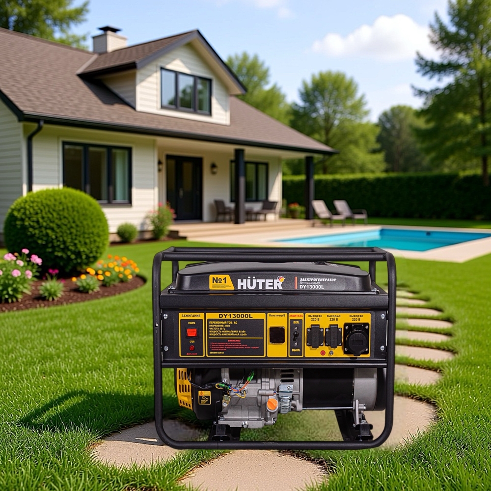 Бензиновый генератор Huter DY13000L