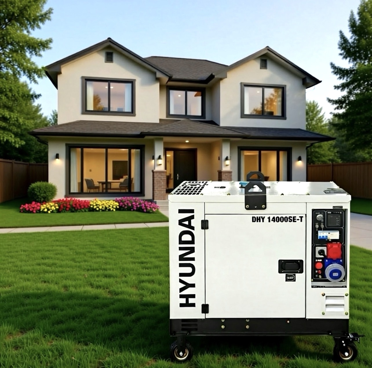 дизельный генератор Hyundai DHY 14000SE-T