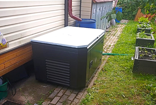 Генератор в контейнере - подключение