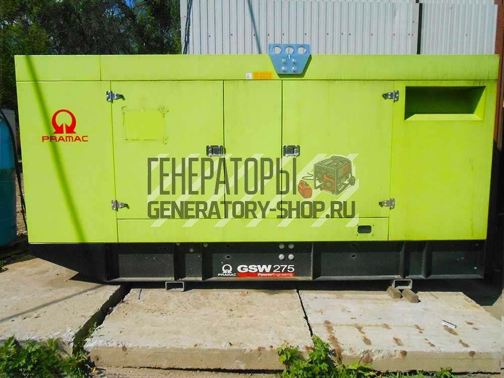 Аренда генератора Pramac GSW 275, Аренда генератора 200 кВт, Москва