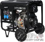 [5 кВт] Hyundai DHY 6000LE дизельный генератор с колесами