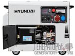 Hyundai DHY 8000SE-3 дизельный генератор в кожухе с колесами трехфазный
