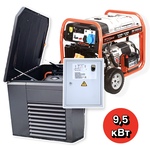 Бензиновый генератор с автозапуском Mitsui Power Eco ZM 10000 EА в контейнере