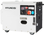 Hyundai DHY 6000SE-3 дизельный генератор в кожухе с колесами трехфазный