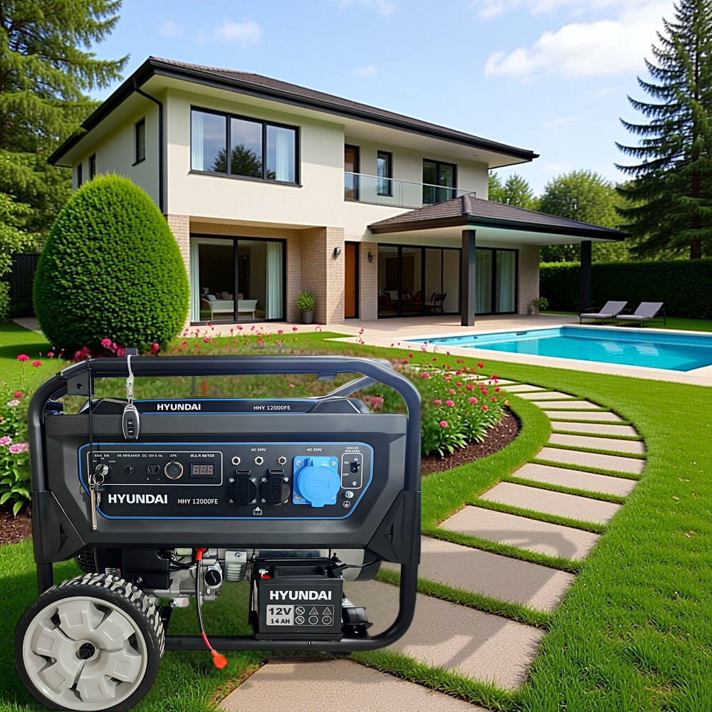 Бензиновый генератор Hyundai HHY12000FE