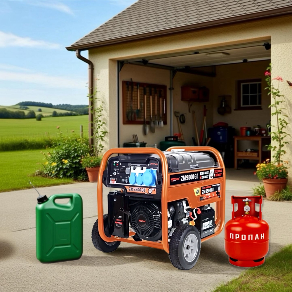 Двухтопливный ГЕНЕРАТОР MITSUI POWER ECO ZM 9500 GE